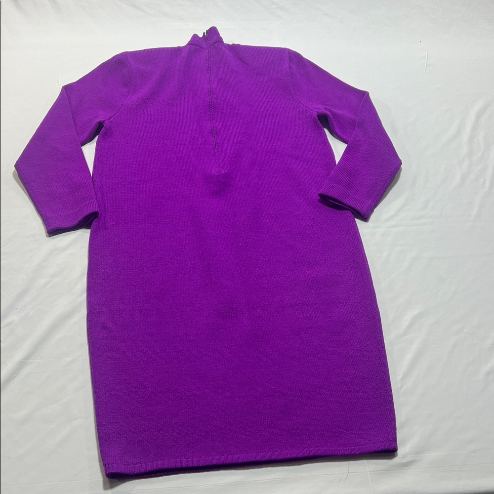 Vintage St. John purple dress size 8 - Picture 8 of 13